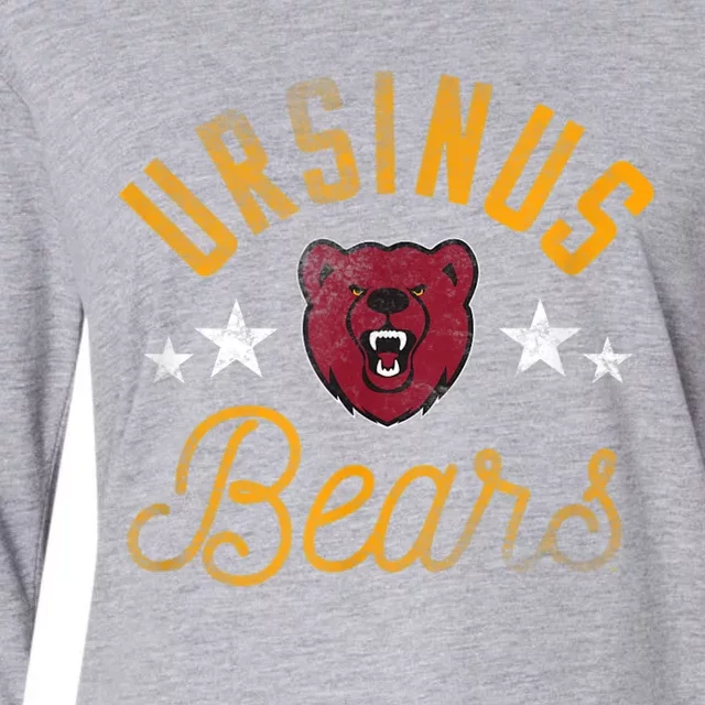 Ursinus College Logo Womens Cotton Relaxed Long Sleeve T-Shirt