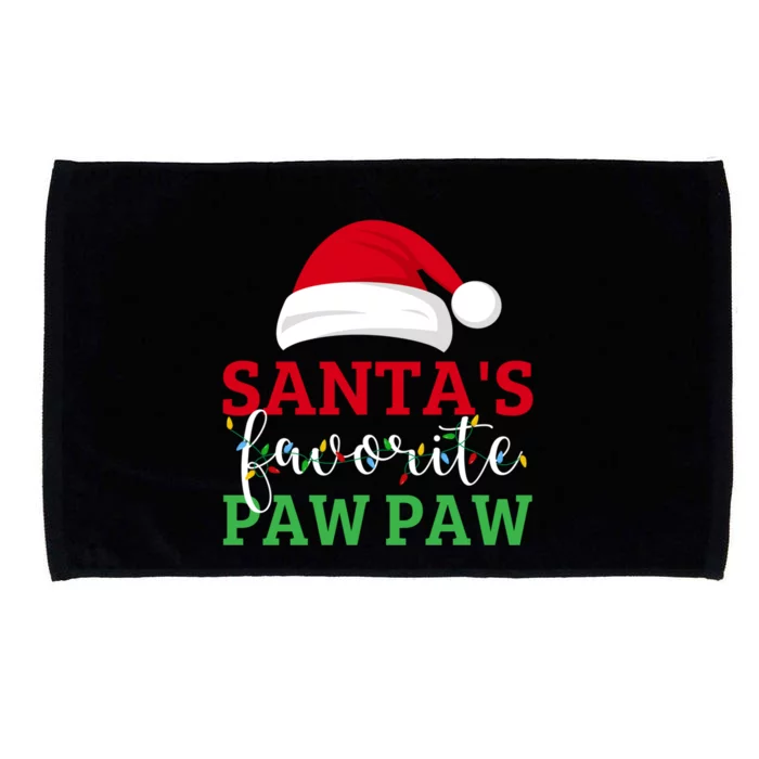 Ugly Christmas Matching Design SantaS Favorite Paw Paw Great Gift Microfiber Hand Towel