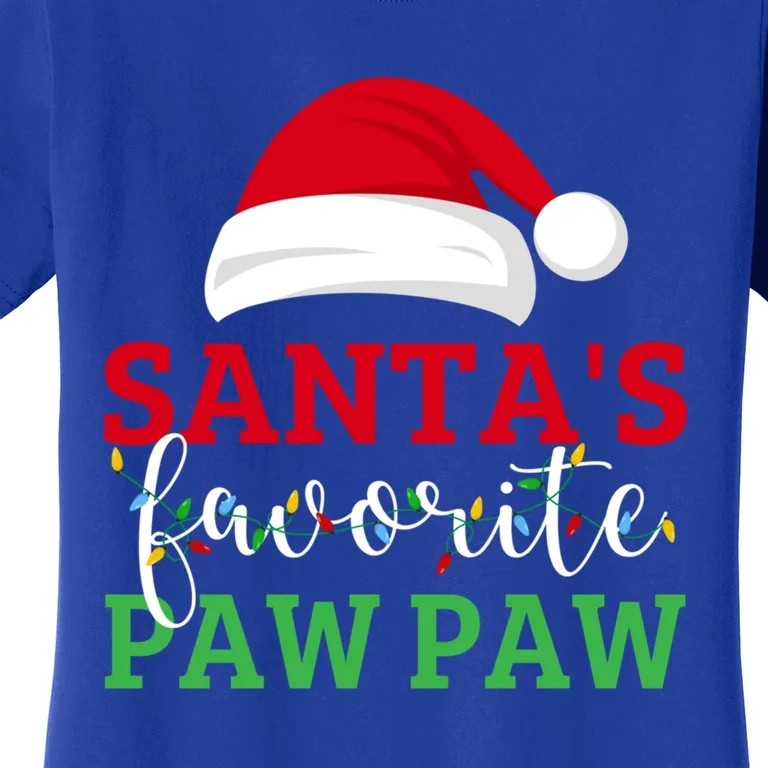 Ugly Christmas Matching Design SantaS Favorite Paw Paw Great Gift Women's T-Shirt