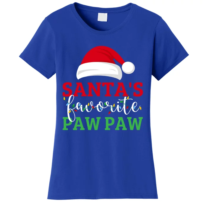 Ugly Christmas Matching Design SantaS Favorite Paw Paw Great Gift Women's T-Shirt