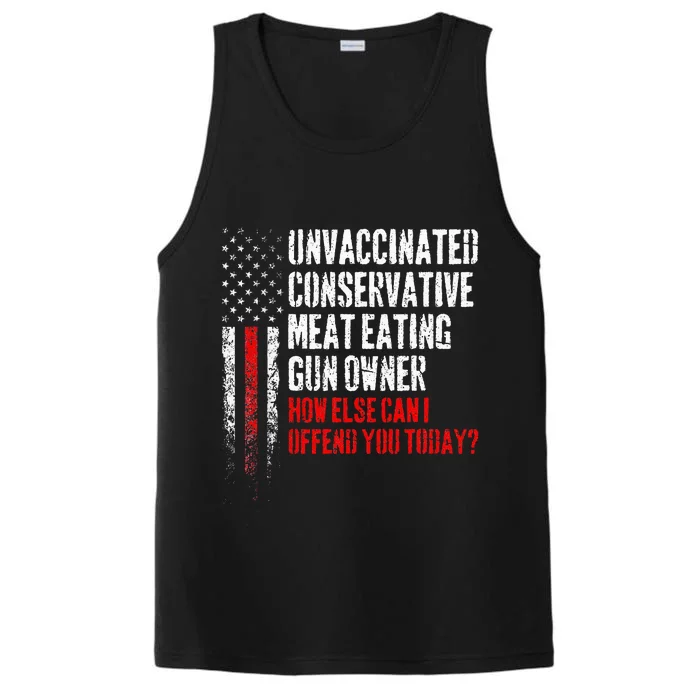 Unvaccinated Conservative Meat Eating Gun Owner Performance Tank