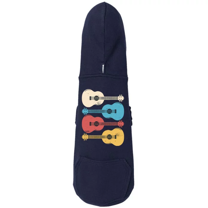 Ukelele Colorful Music Doggie 3-End Fleece Hoodie