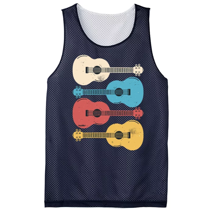 Ukelele Colorful Music Mesh Reversible Basketball Jersey Tank