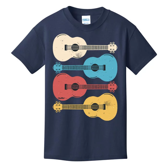 Ukelele Colorful Music Kids T-Shirt