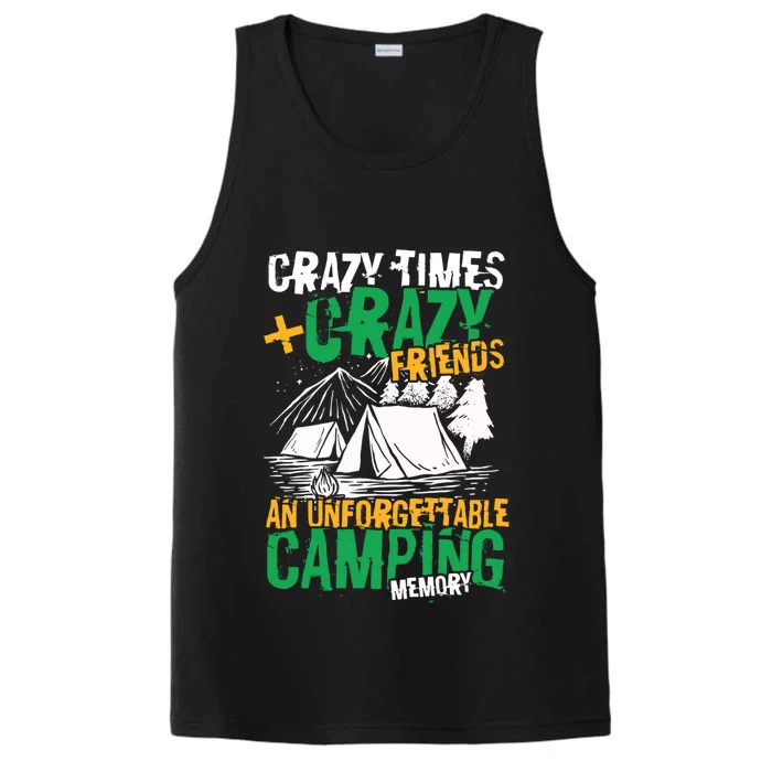 Unforgettable Camping Memory Wilderness Meaningful Gift Performance Tank