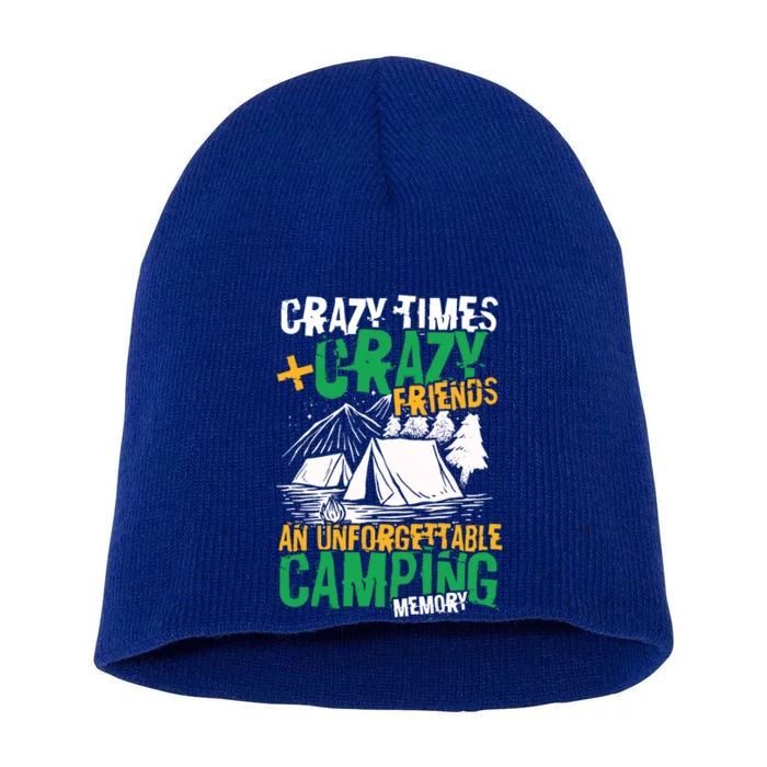 Unforgettable Camping Memory Wilderness Meaningful Gift Short Acrylic Beanie