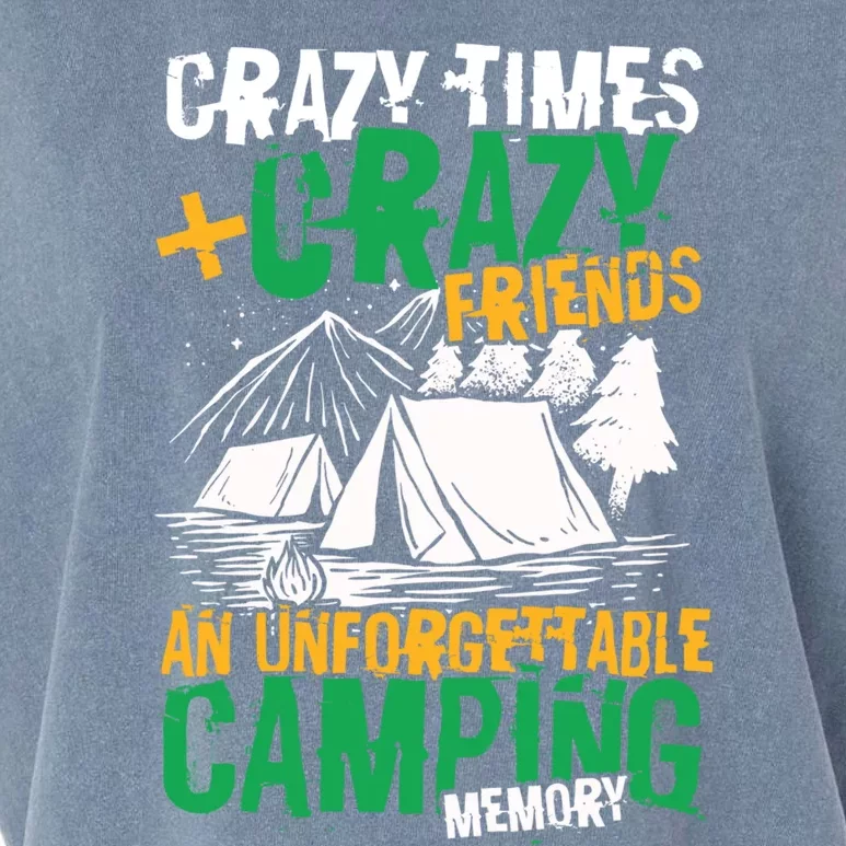 Unforgettable Camping Memory Wilderness Meaningful Gift Garment-Dyed Women's Muscle Tee