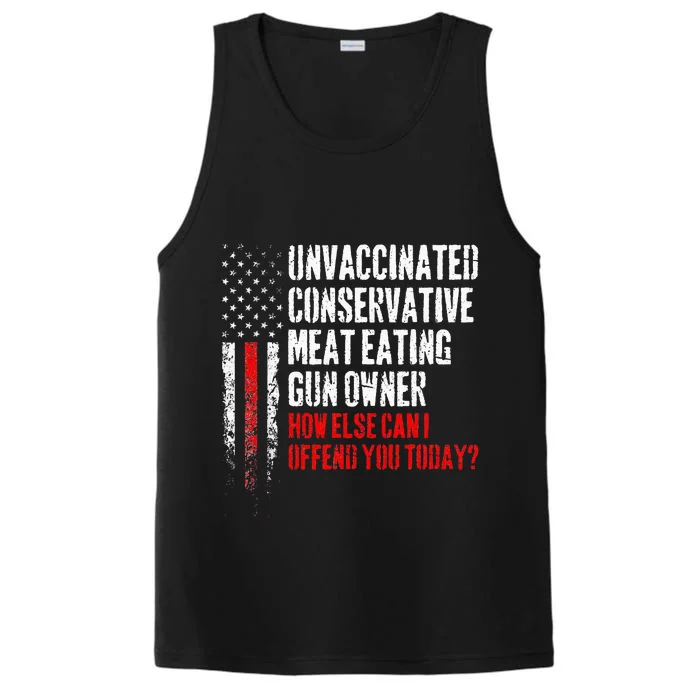 Unvaccinated Conservative Meat Eating Gun Owner Performance Tank