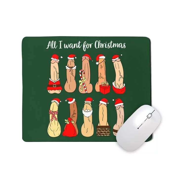 ugly christmas naughty santa dirty christmas Mousepad