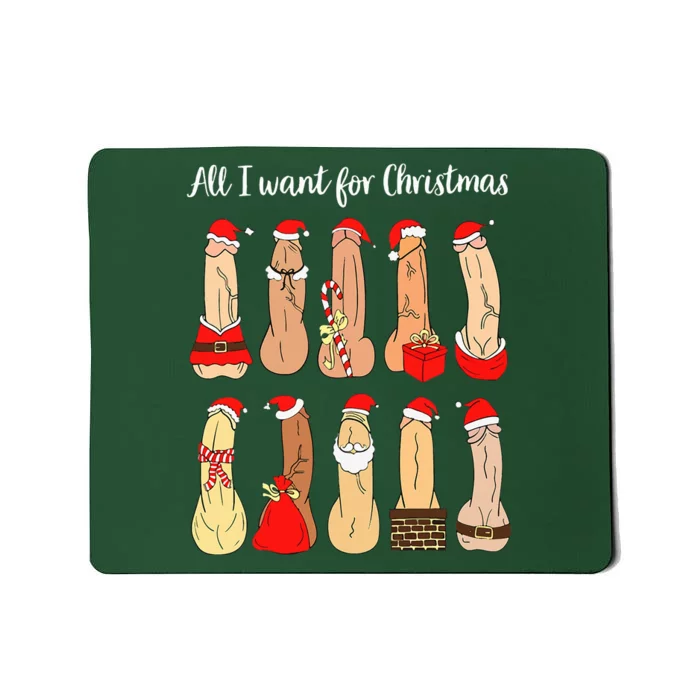 ugly christmas naughty santa dirty christmas Mousepad