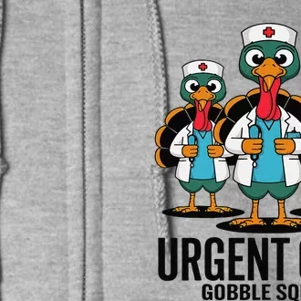 Urgent Care Nurse Gobble Squad Thanksgiving Doctor Full Zip Hoodie