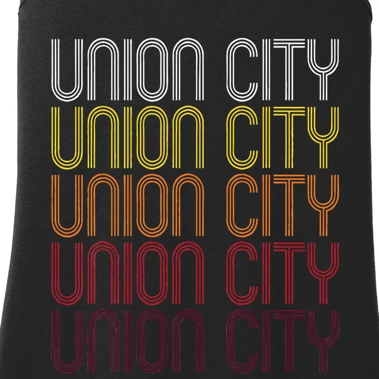 Union City Nj Vintage Style New Jersey Ladies Essential Tank