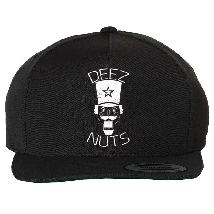 Ugly Christmas Nutcracker Deez Nuts Xmas Wool Snapback Cap