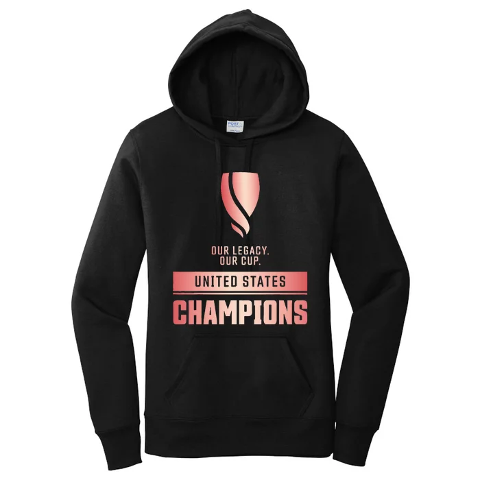 Usa Champions Of The Goldcup Women's Pullover Hoodie