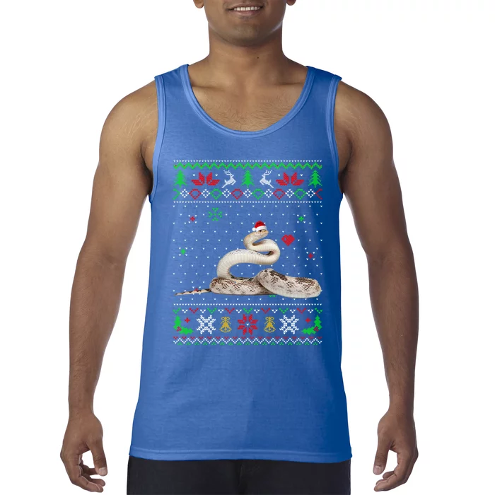 Ugly Christmas Pajama Sweater Snake Animals Lover Funny Gift Tank Top