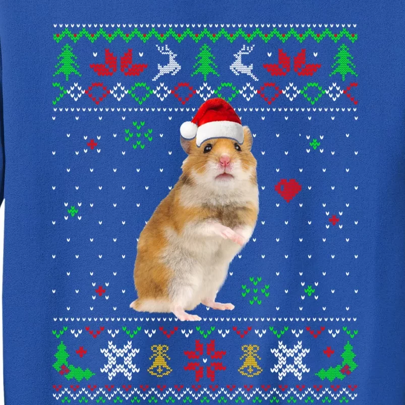 Ugly Christmas Pajama Sweater Hamster Animals Lover Funny Gift Tall Sweatshirt