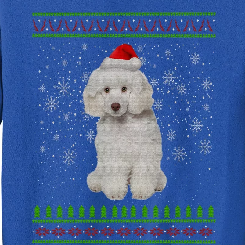 Ugly Christmas Poodle Dog Xmas Merry Christmas Funny Gift Meaningful Gift Tall Sweatshirt