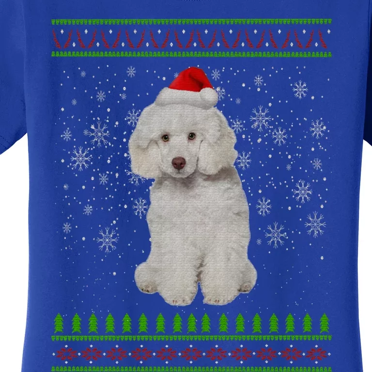 Ugly Christmas Poodle Dog Xmas Merry Christmas Funny Gift Meaningful Gift Women's T-Shirt