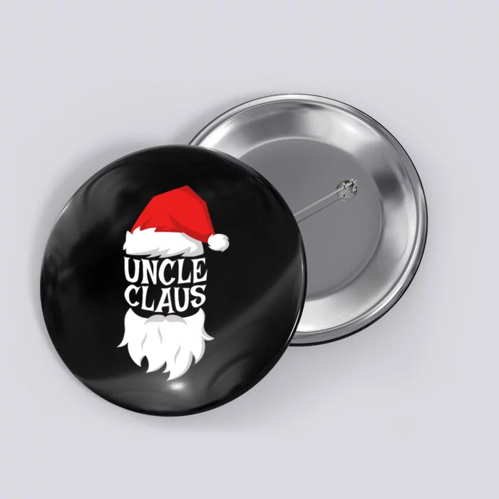 Uncle Claus Santa Christmas Button