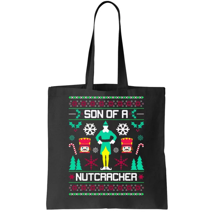 Ugly Christmas Sweater Son Of A Nutcracker Novelty Tote Bag