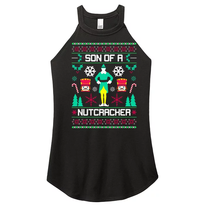 Ugly Christmas Sweater Son Of A Nutcracker Novelty Women’s Perfect Tri Rocker Tank