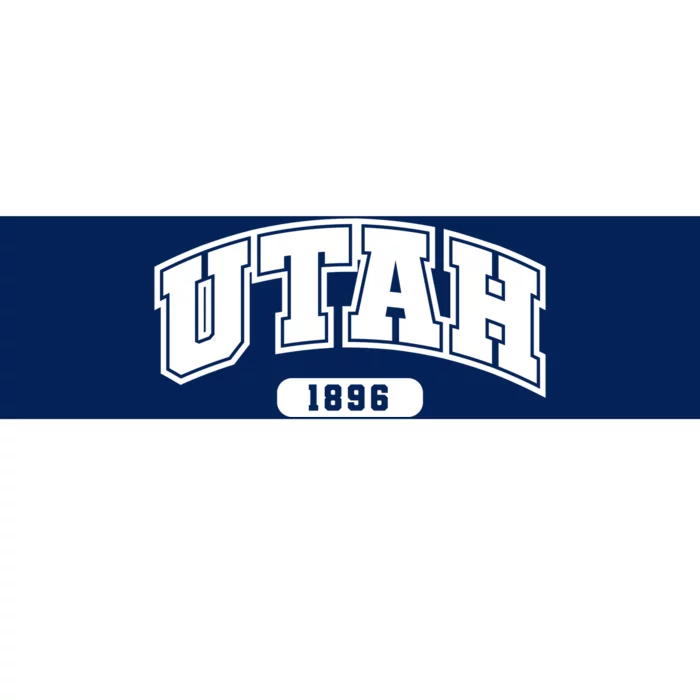 Utah Collegiate Style 1896 Bumper Sticker