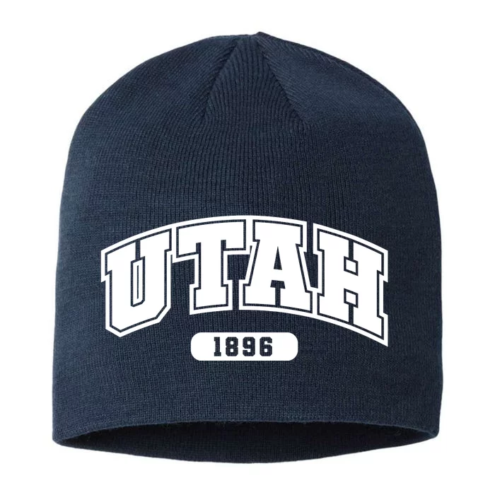 Utah Collegiate Style 1896 8 1/2in Sustainable Knit Beanie