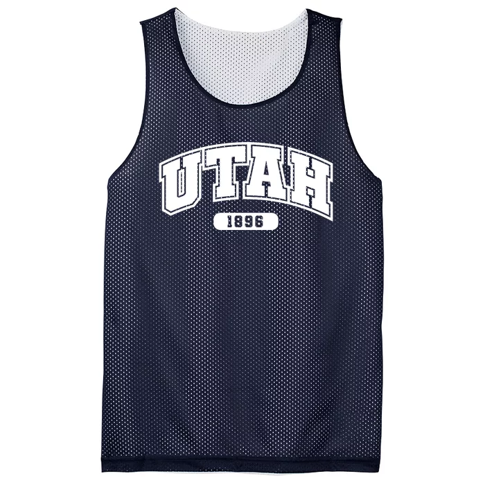 Utah Collegiate Style 1896 Mesh Reversible Basketball Jersey Tank