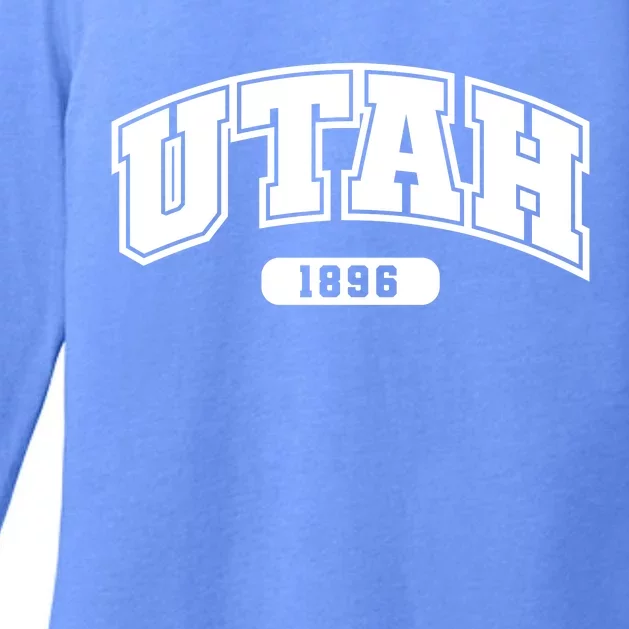 Utah Collegiate Style 1896 Womens CVC Long Sleeve Shirt