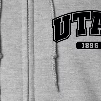 Utah Collegiate Style 1896 Full Zip Hoodie