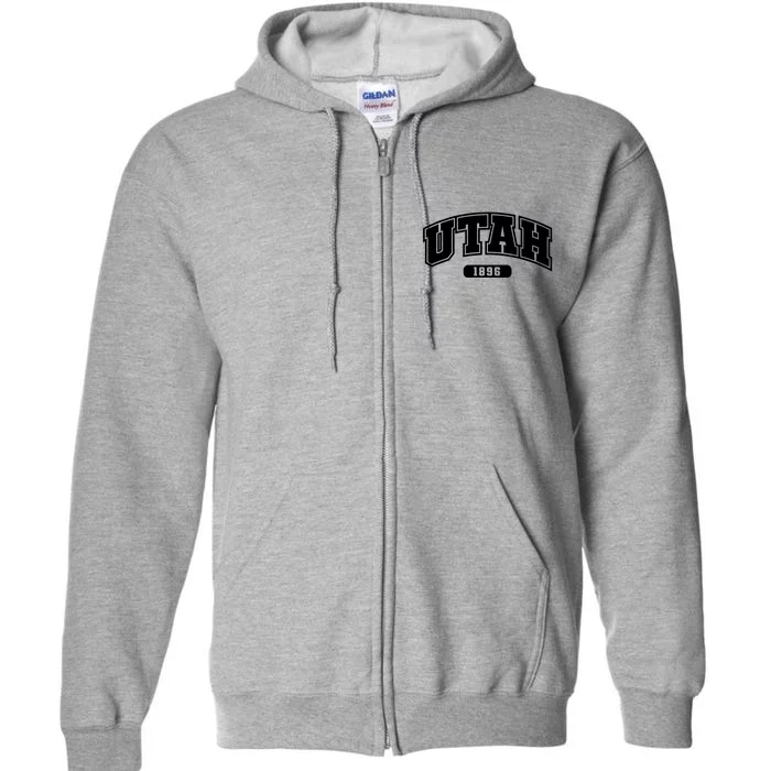 Utah Collegiate Style 1896 Full Zip Hoodie