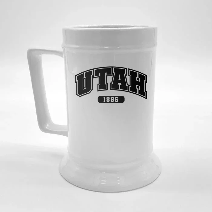 Utah Collegiate Style 1896 Front & Back Beer Stein