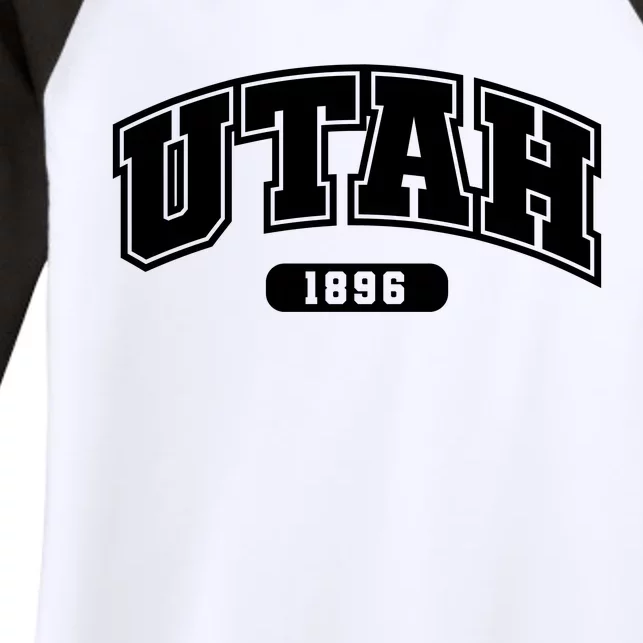 Utah Collegiate Style 1896 Women's Tri-Blend 3/4-Sleeve Raglan Shirt