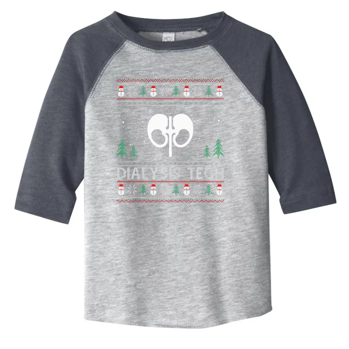 Ugly Christmas Sweater Design Funny Dialysis Tech Ugly Xmas Toddler Fine Jersey T-Shirt