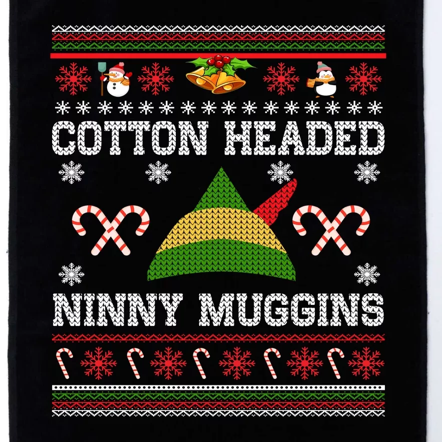 Ugly Christmas Sweater Funny Elf Xmas Holiday Xmas Platinum Collection Golf Towel