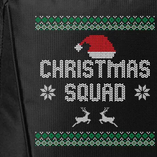 Ugly Christmas Squad Family Group Matching Christmas Pajama Party City Backpack