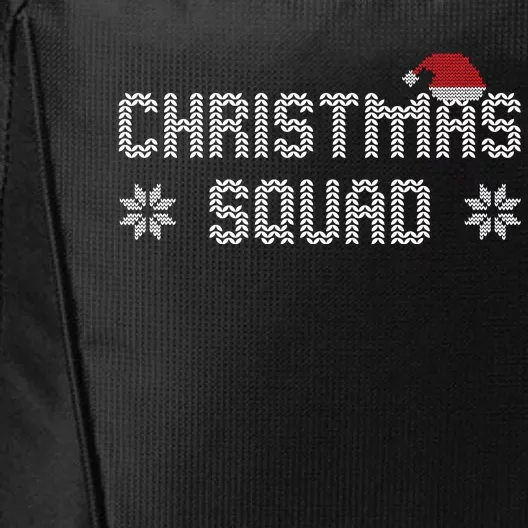 Ugly Christmas Squad Family Group Matching Christmas Pajama Party City Backpack