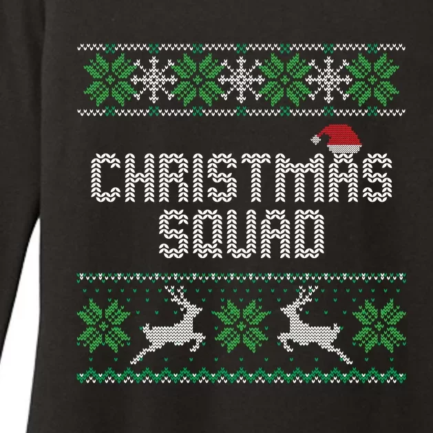 Ugly Christmas Squad Family Group Matching Christmas Pajama Party Womens CVC Long Sleeve Shirt