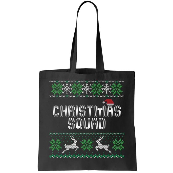 Ugly Christmas Squad Family Group Matching Christmas Pajama Party Tote Bag