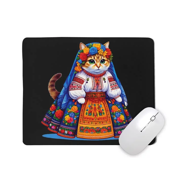 Ukrainian Cat Supportive Design Mousepad