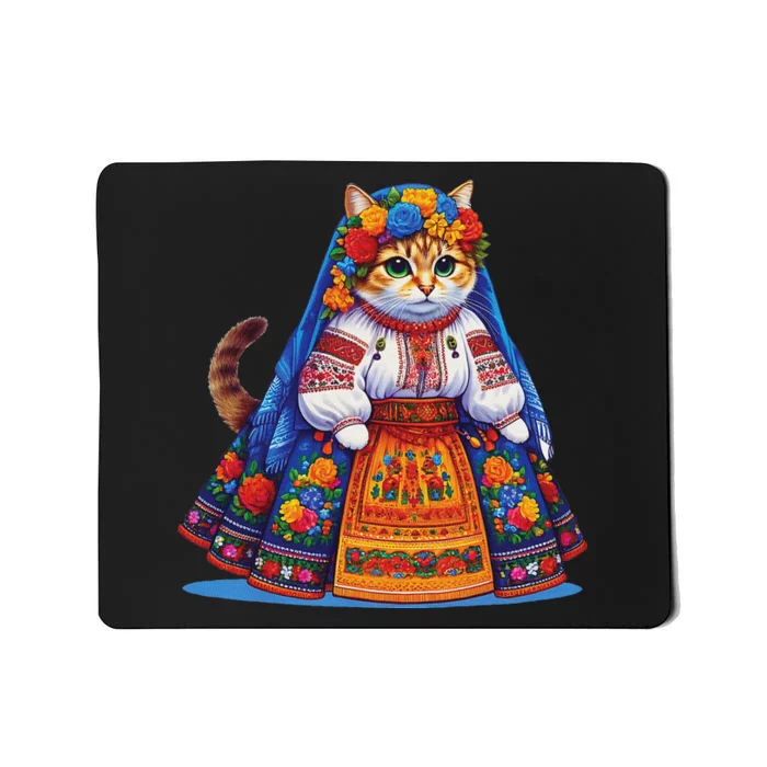 Ukrainian Cat Supportive Design Mousepad