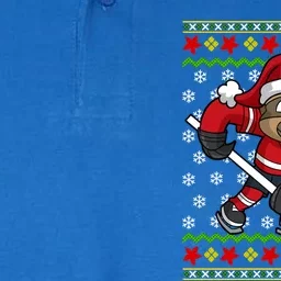 Ugly Christmas Sweater Gift Sloth Hockey Gift Softstyle Adult Sport Polo