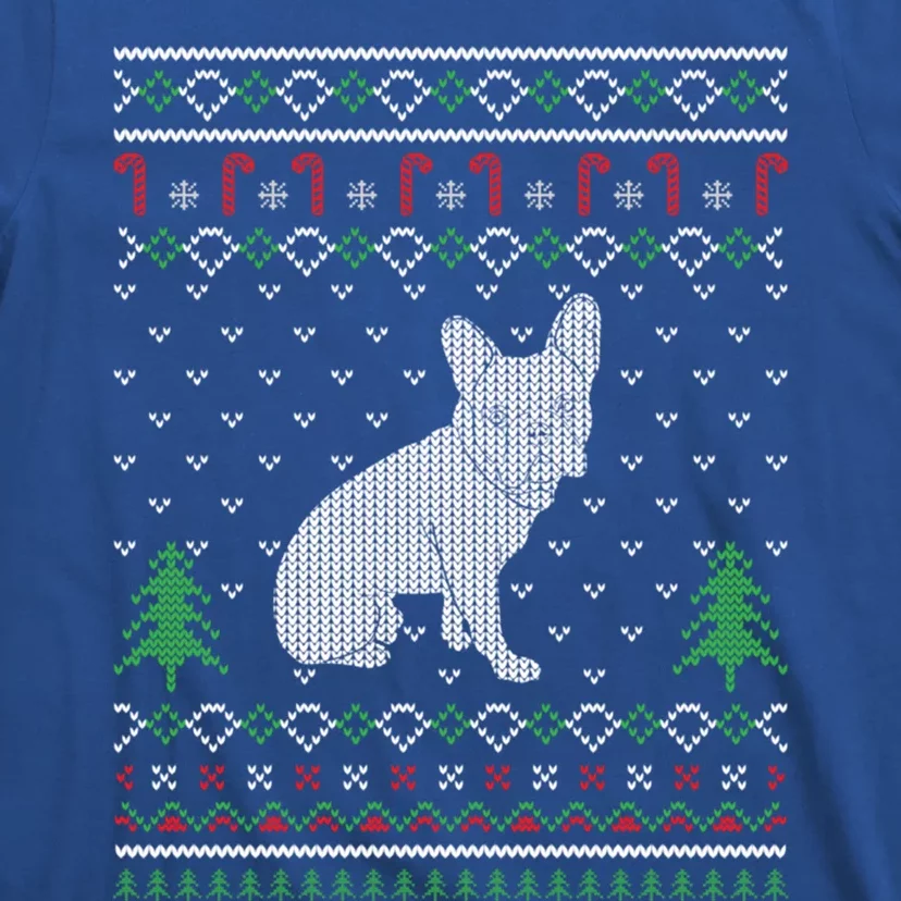 Ugly Christmas Sweater Party French Bulldog Lover Xmas Gift T-Shirt