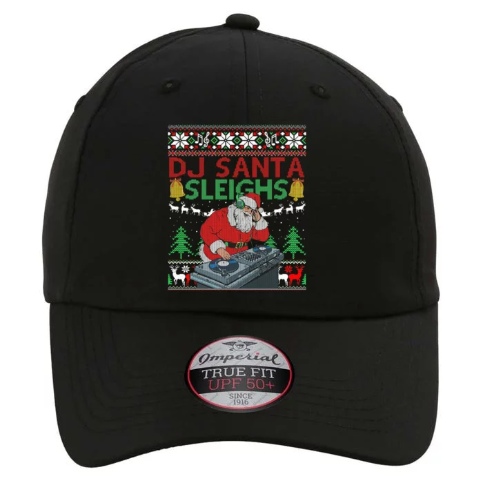 Ugly Christmas Sweater Funny DJ Santa Sleighs The Original Performance Cap