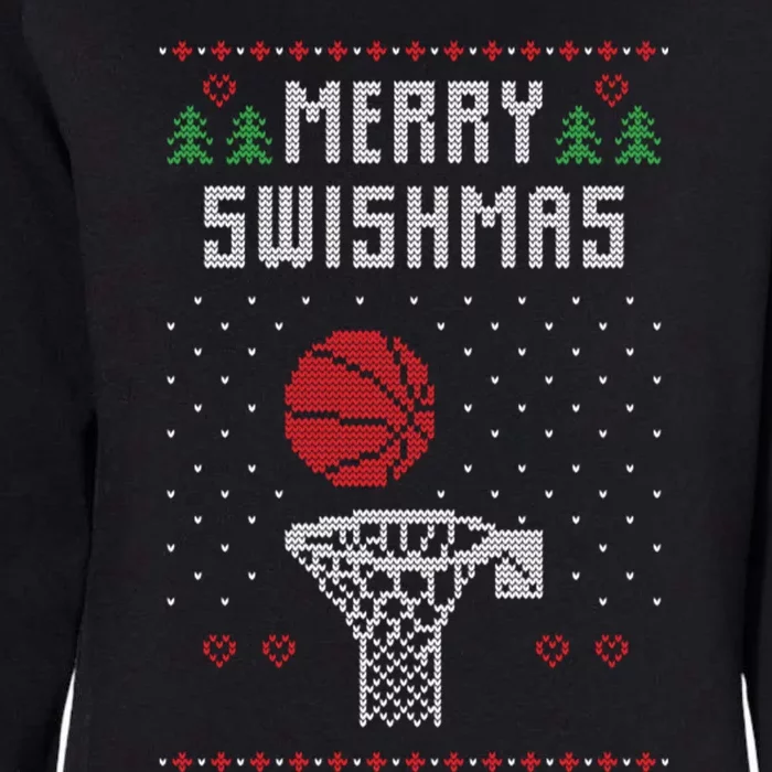 Ugly Christmas Sweater Basketball Funny For Sport Lover Womens California Wash Sweatshirt