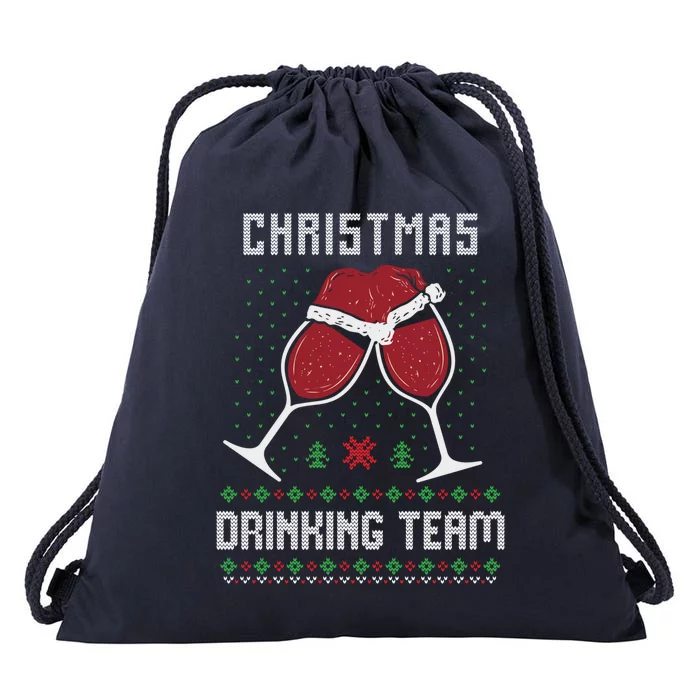 Ugly Christmas Sweater Alcohol Beer Ing Team Wine Meaningful Gift Drawstring Bag