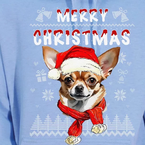 Ugly Christmas Sweater Ugly Sweater Chihuahua Dog Unisex Surf Hoodie