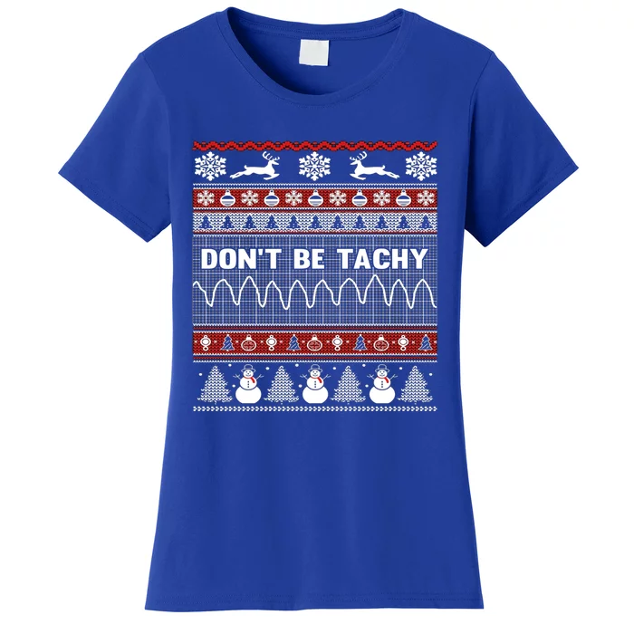 Ugly Christmas Sweater For Nurse Healthcare Ambulance Gift Women's T-Shirt