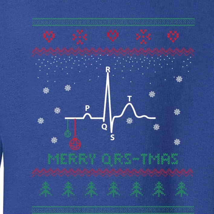 Ugly Christmas Sweater For Nurse Cardiology Medical Funny Gift Toddler Sweatshirt