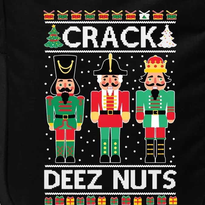 Ugly Christmas Sweater Nutcracker Crack Deez Nuts Impact Tech Backpack